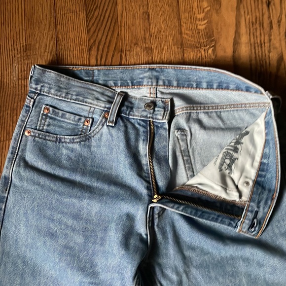 Levis 505 Straight Jeans Men’s Size 32 x 32 - Picture 4 of 9